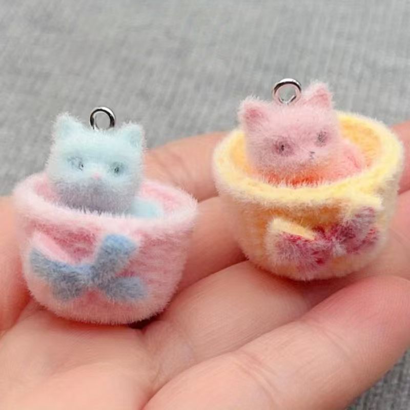 Resin Craft Projects - 4 шт. 3D-подвески в виде кошек