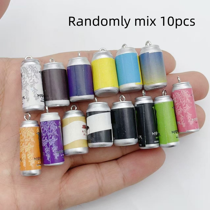 Resin Craft Projects - 10 шт. миниатюрных имитационных брелоков-баночек для