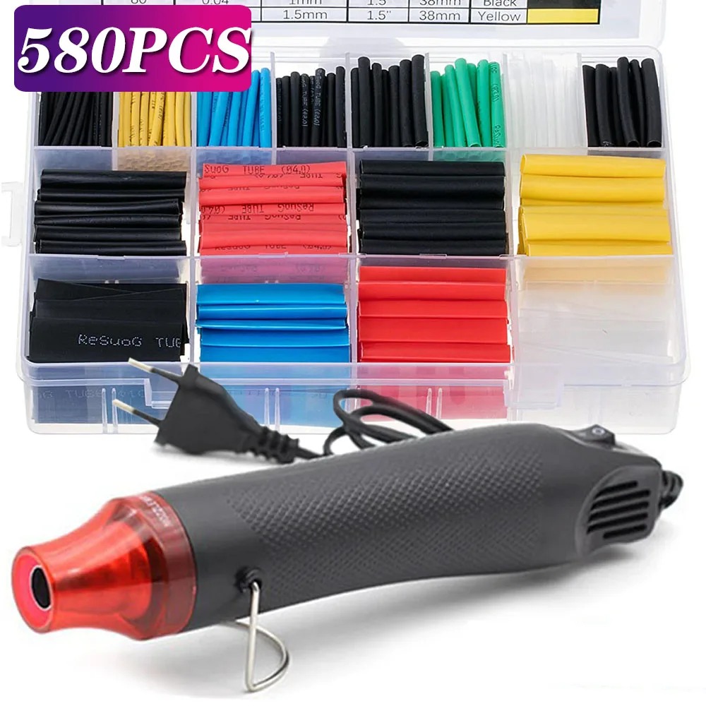 Heat Gun Small - Набор термоусадочных трубок 580/530/127 шт. (соотношение