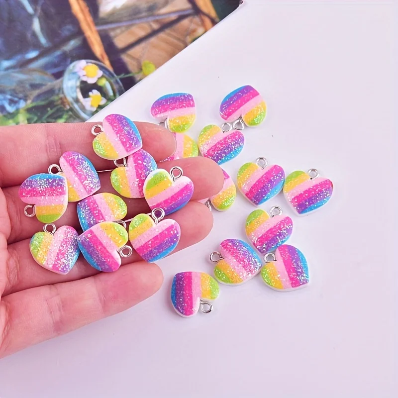 Resin Craft Projects - 10 шт. разноцветных подвесок в форме