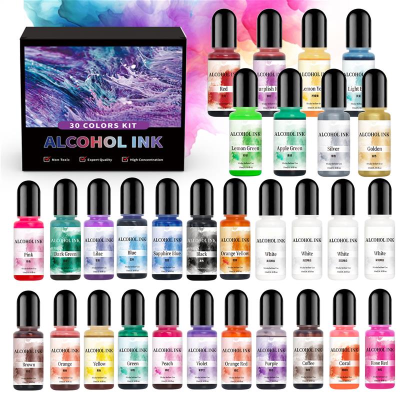 Resin Dye Alcohol - 1 комплект художественных чернил, набор пигментов