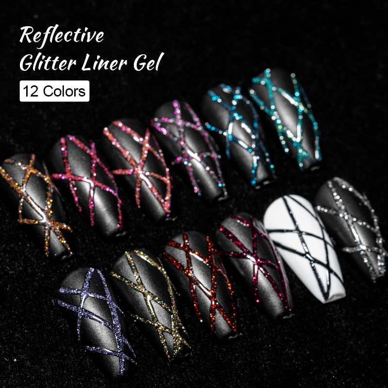 Набор гель-лаков для ногтей 5  – обзор и цена Resin Glitter Pack