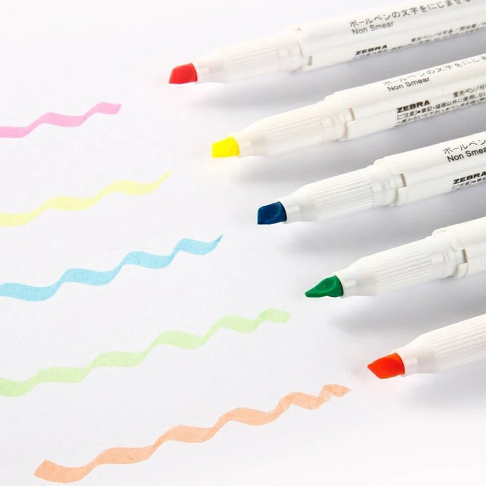 4 шт., Набор японских маркеров – обзор и цена Zebra Pen Mildliner