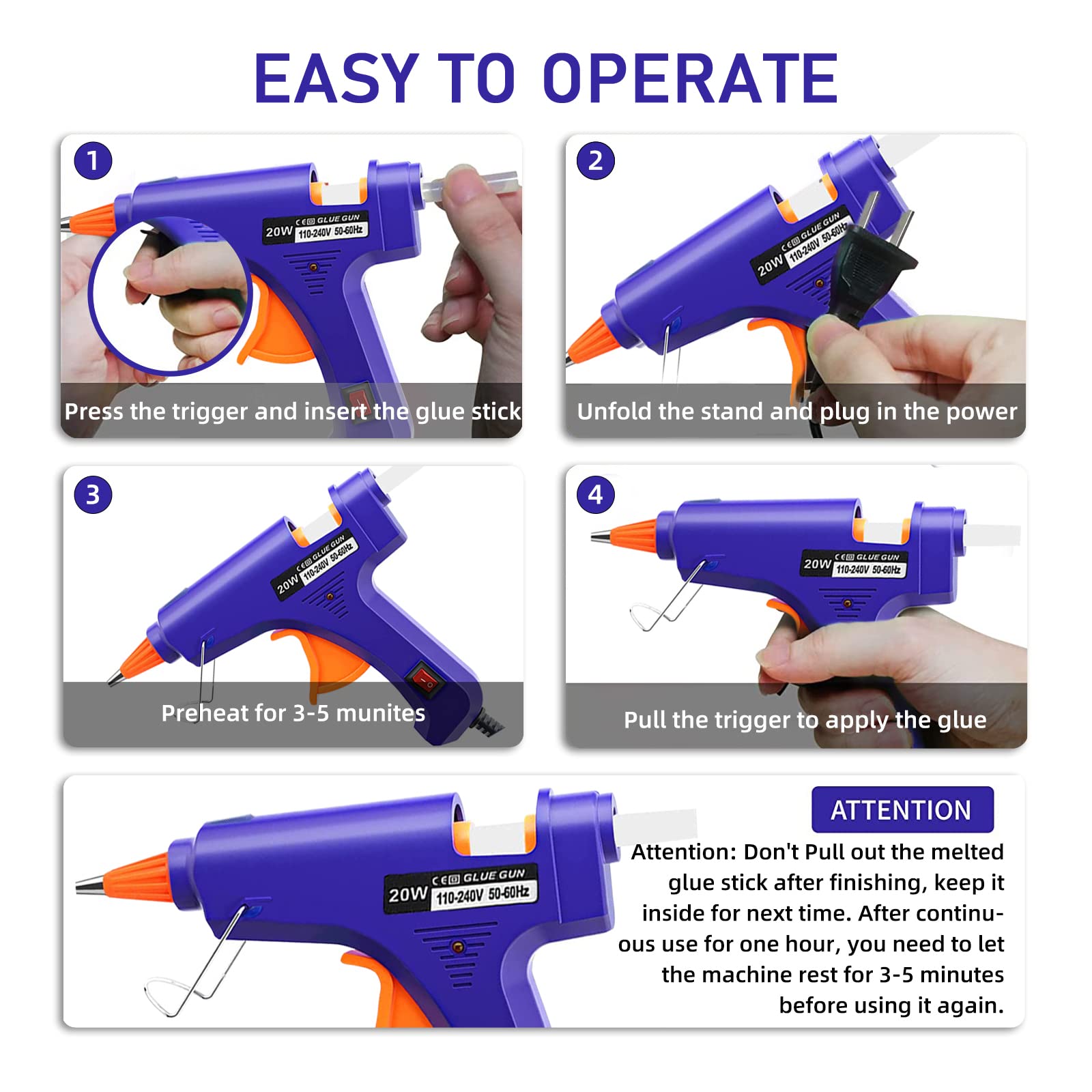 20 Вт термоклеевой пистолет, б – обзор и цена Heat Gun Small