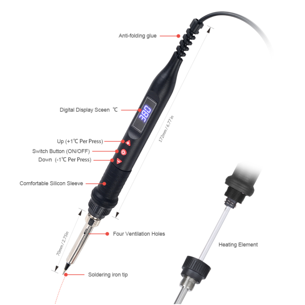 Паяльная станция JCD, 750 Вт,  – обзор и цена Heat Gun Small