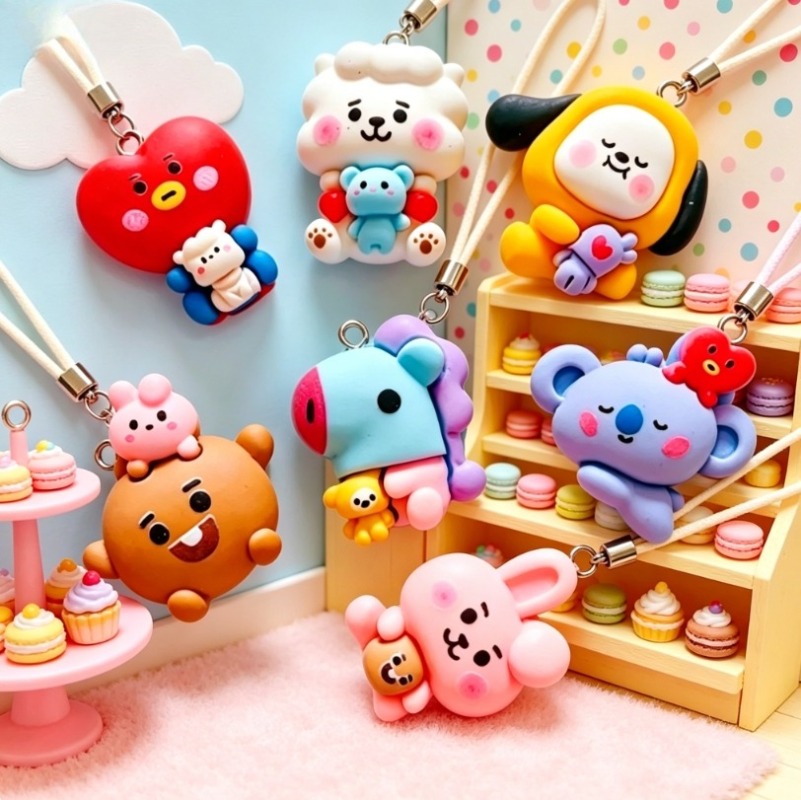 7 шт. смоляных мультяшных шарм – обзор и цена Resin Craft Projects