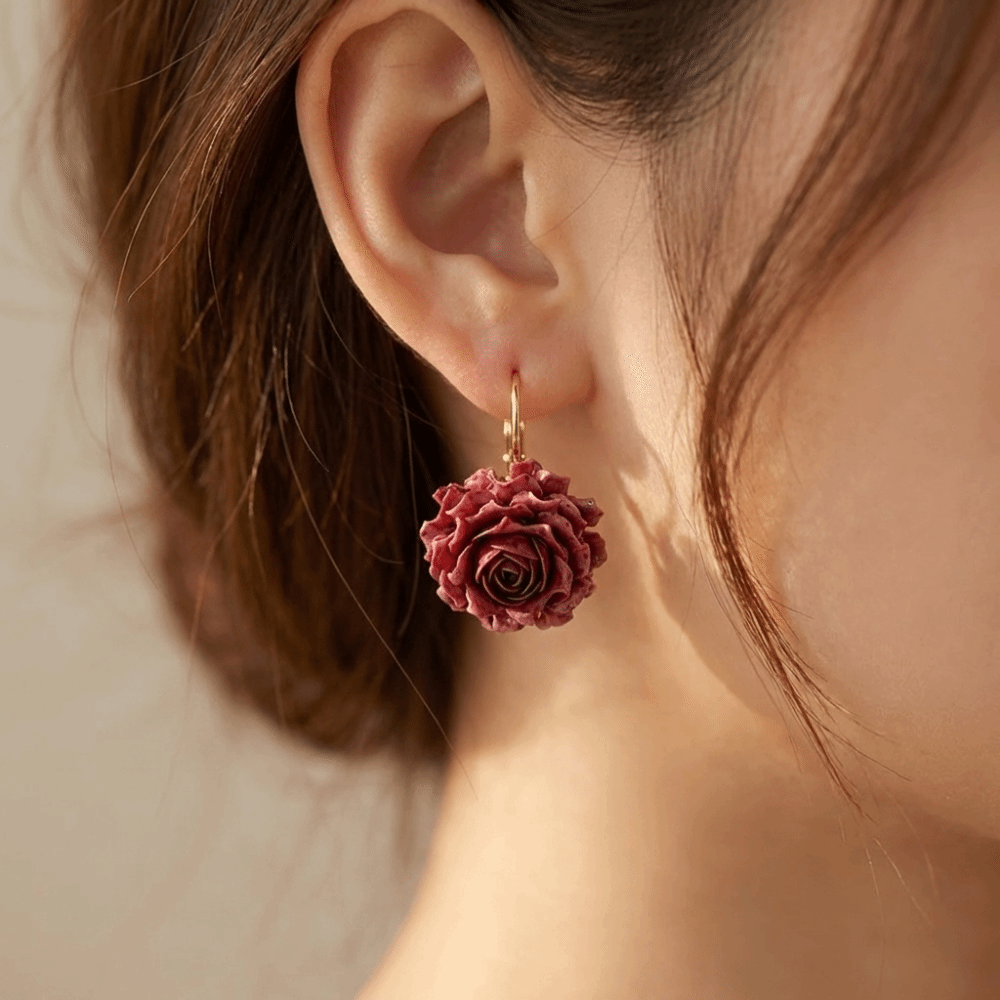 Изящные серьги-крючки с искусс – обзор и цена Flower Preservation Resin