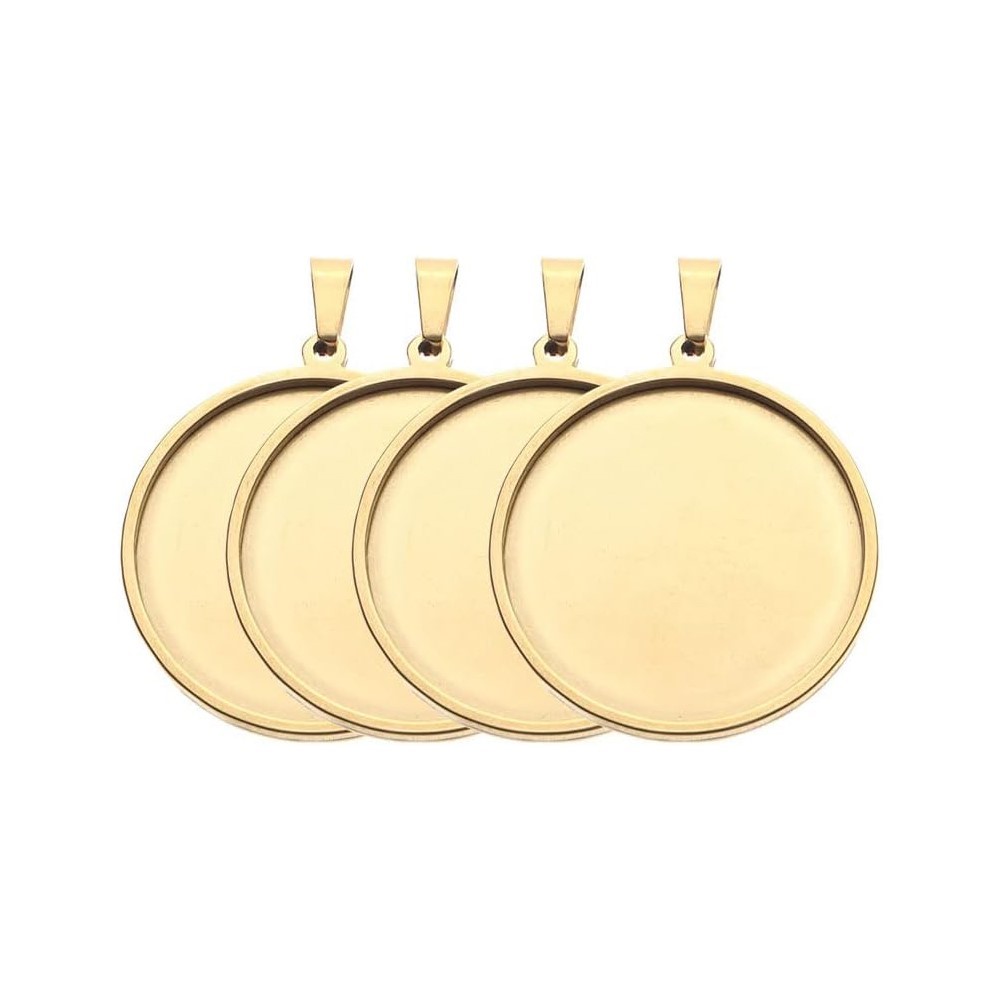 5 шт./партия, круглые кабошоны – обзор и цена Bezels Set Pendant